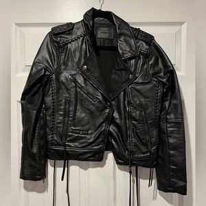 Women’s faux leather jacket